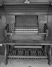 Console vue de face. © Région Bourgogne-Franche-Comté, Inventaire du patrimoine