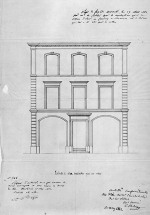 Projet de façade [...], 1862. © Région Bourgogne-Franche-Comté, Inventaire du patrimoine