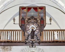 Détail du buffet. © Région Bourgogne-Franche-Comté, Inventaire du patrimoine