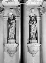 Statues n° 1 et 2, saint Marcellin et saint Jean. © Région Bourgogne-Franche-Comté, Inventaire du patrimoine