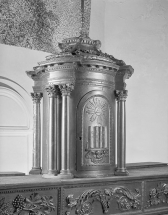 Le tabernacle, vu de de trois quarts. © Région Bourgogne-Franche-Comté, Inventaire du patrimoine