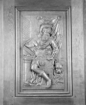 Deuxième panneau : saint Marc. © Région Bourgogne-Franche-Comté, Inventaire du patrimoine