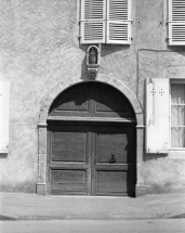 Façade antérieure : portail d'entrée. © Région Bourgogne-Franche-Comté, Inventaire du patrimoine