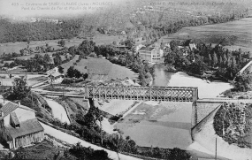 Environs de Saint-Claude (Jura) - Molinges. Pont du Chemin de Fer et Moulin de Marignat, entre 1908 et 1919. © Région Bourgogne-Franche-Comté, Inventaire du patrimoine