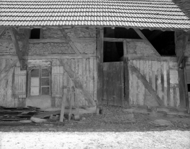 Bâtiment d'habitation : détail de la façade antérieure. © Région Bourgogne-Franche-Comté, Inventaire du patrimoine