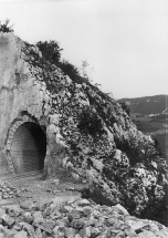 L'entrée du tunnel de la Roche à la Dame, 1898. © Région Bourgogne-Franche-Comté, Inventaire du patrimoine