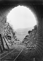 La sortie du tunnel de la Roche à la Dame, 1898. © Région Bourgogne-Franche-Comté, Inventaire du patrimoine