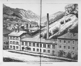 Usines à vapeur et hydrauliques de Morez-du-Jura en 1877. © Région Bourgogne-Franche-Comté, Inventaire du patrimoine