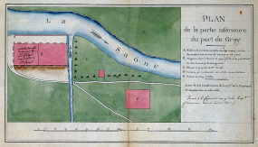 Plan de la partie inférieure du port rive droite. © Région Bourgogne-Franche-Comté, Inventaire du patrimoine
