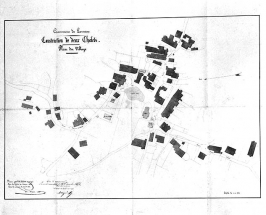 Commune de Lamarre. Construction de deux chalets. Plan du village. © Région Bourgogne-Franche-Comté, Inventaire du patrimoine