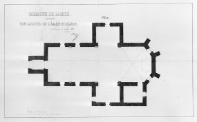 Commune de Lajoux. Restauration de l'église de Mijoux [plan de l'église]. © Région Bourgogne-Franche-Comté, Inventaire du patrimoine