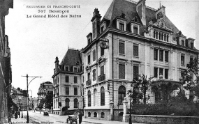 BESANÇON - Le Grand Hôtel des Bains, carte postale, s.d. [vers 1900] © Région Bourgogne-Franche-Comté, Inventaire du patrimoine