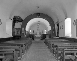 La nef et le choeur vus depuis l'entrée. © Région Bourgogne-Franche-Comté, Inventaire du patrimoine