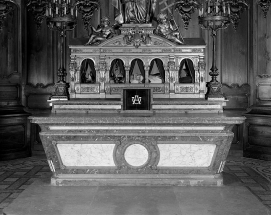 Vue de face de l'autel de saint Claude. © Région Bourgogne-Franche-Comté, Inventaire du patrimoine