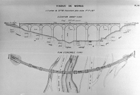 Elévation amont [et] Plan d'ensemble, [1919]. © Région Bourgogne-Franche-Comté, Inventaire du patrimoine