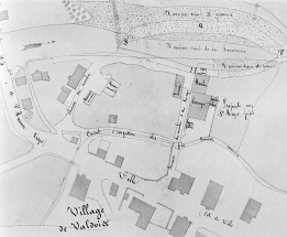 Plan du tissage de M. Bornèque au Valdoie dressé à l'appui d'une demande en autorisation d'un chauffage à vapeur. © Région Bourgogne-Franche-Comté, Inventaire du patrimoine