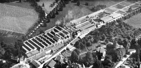 Vue aérienne de la fonderie. © Région Bourgogne-Franche-Comté, Inventaire du patrimoine