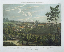Fabrique d'horlogerie de Mrs Japy Frères à Beaucourt (près Delle) [en 1823]. © Région Bourgogne-Franche-Comté, Inventaire du patrimoine