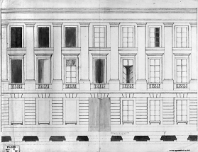 Elévation de la façade sur rue. © Région Bourgogne-Franche-Comté, Inventaire du patrimoine