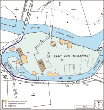 Plan-masse et de situation. Extrait du plan cadastral numérisé, 2006, section ZB, 1:1200. © Région Bourgogne-Franche-Comté, Inventaire du patrimoine