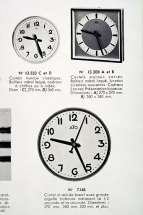 [Horloges réceptrices modèle 13.308, 13.333 et 7.148], vers 1960. © Région Bourgogne-Franche-Comté, Inventaire du patrimoine