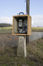 Téléphone oriental : vue d'ensemble de l'édicule. © Région Bourgogne-Franche-Comté, Inventaire du patrimoine