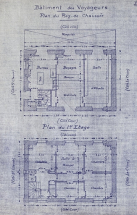 Gare de Dortan - Lavancia. Plan des bâtiments [détail : bâtiment des voyageurs], 1933. © Région Bourgogne-Franche-Comté, Inventaire du patrimoine
