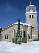 Vue générale de la croix de mission. © Région Bourgogne-Franche-Comté, Inventaire du patrimoine