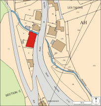 Plan masse et de situation. © Région Bourgogne-Franche-Comté, Inventaire du patrimoine