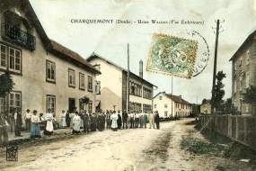 Charquemont (Doubs) - Usine Walker (vue extérieure), entre 1904 et 1907. La future usine Wasner occupe le premier plan à gauche. © Région Bourgogne-Franche-Comté, Inventaire du patrimoine