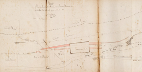 Plan de l’usine de M Blondeau dite la Brasserie. Territoire de Liebvillers, 6 juillet 1838 © Région Bourgogne-Franche-Comté, Inventaire du patrimoine