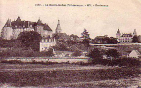 Vue générale du château sur une carte postale ancienne © Archives départementales de la Haute-Saône