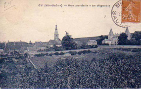Vue ouest sur une carte postale ancienne © Archives départementales de la Haute-Saône