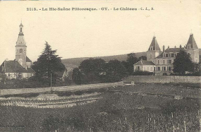 Le bâtiment sur une carte postale ancienne © Archives départementales de la Haute-Saône