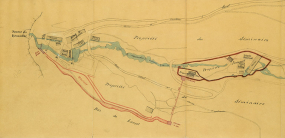 Plan général. Plan du vallon de Consolation. Installation hydraulique, 1895. © Région Bourgogne-Franche-Comté, Inventaire du patrimoine