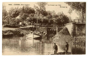 Ecluse n°64, (sic) de Corre. Carte postale n°6939 © Région Bourgogne-Franche-Comté, Inventaire du patrimoine