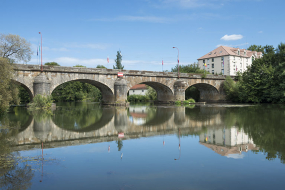 Le pont enjambant la Saône, Port-sur-Saône. © Région Bourgogne-Franche-Comté, Inventaire du patrimoine