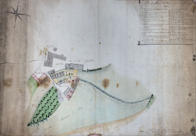 Plan géométrique des forges et usines de Chenecey, s.d. [milieu 19e siècle]. © Région Bourgogne-Franche-Comté, Inventaire du patrimoine