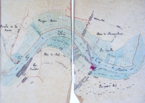 [Plan de situation], 1865. © Région Bourgogne-Franche-Comté, Inventaire du patrimoine