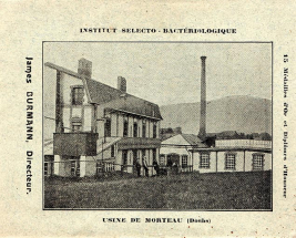 Institut sélecto-bactériologique James Burmann. Usine de Morteau (Doubs), 1906. © Région Bourgogne-Franche-Comté, Inventaire du patrimoine