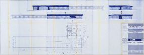 Commune de Bonnétage (25). Bâtiment industriel. Extension. 201 bis. 2. Plan et façades, octobre 1978. © Région Bourgogne-Franche-Comté, Inventaire du patrimoine