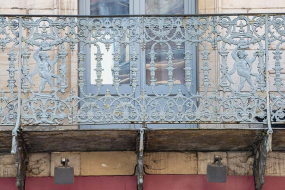 garde-corps de balcon immeuble © Région Bourgogne-Franche-Comté, Inventaire du patrimoine