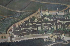 peinture place forte enceinte © Région Bourgogne-Franche-Comté, Inventaire du patrimoine
