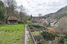 jardin terrasse en terre-plein © Région Bourgogne-Franche-Comté, Inventaire du patrimoine
