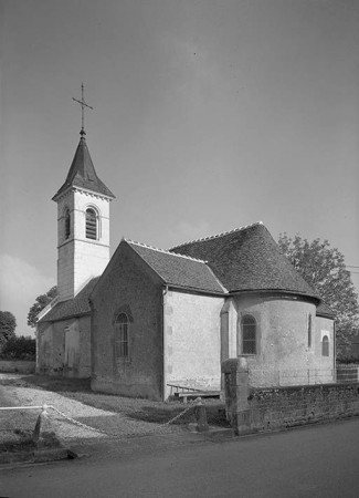 Elévation droite et abside © Région Bourgogne-Franche-Comté, Inventaire du patrimoine