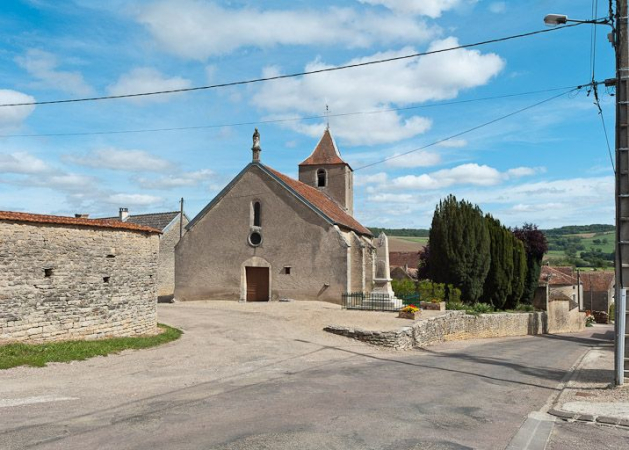 Vue de l'église. © Région Bourgogne-Franche-Comté, Inventaire du patrimoine