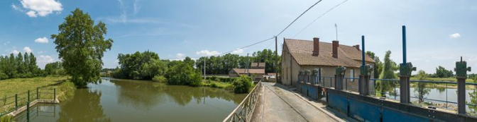 Barrage sur la Bourbince. © Région Bourgogne-Franche-Comté, Inventaire du patrimoine