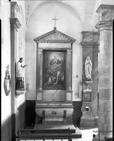 Vue générale de l'autel-retable nord. © Région Bourgogne-Franche-Comté, Inventaire du Patrimoine