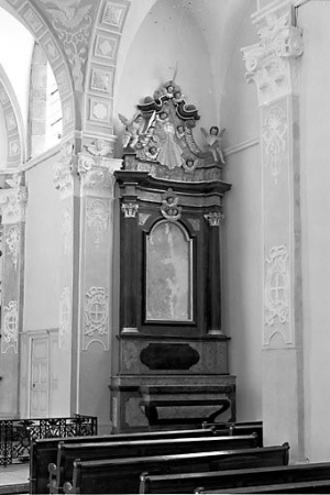 Vue d'ensemble de l'autel-retable latéral droit. © Région Bourgogne-Franche-Comté, Inventaire du patrimoine