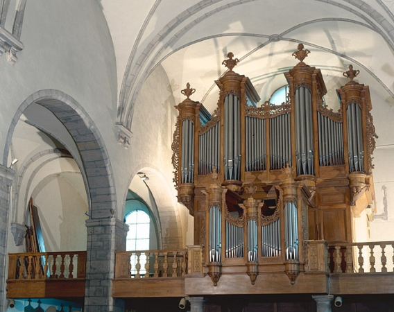 Grand orgue, vu de trois quarts droit. © Région Bourgogne-Franche-Comté, Inventaire du patrimoine